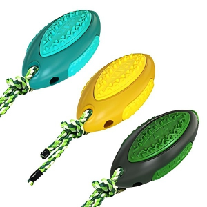 dog chew rugby ball