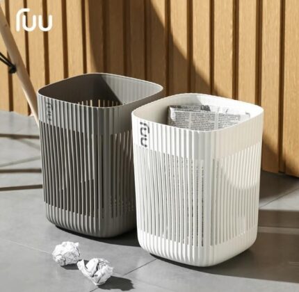 FUU striped trash can