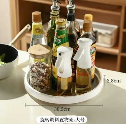 Large Multi-Function Rotating Round Storage Rack