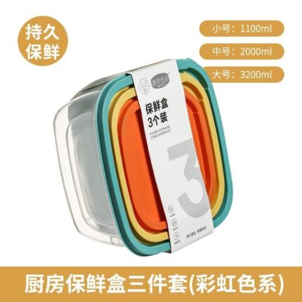 Premium 3-Piece Food Storage Container Set