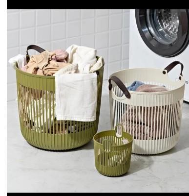 Medium Roman Pattern Laundry Basket
