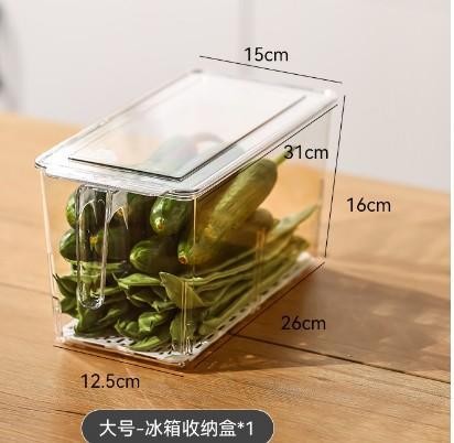 Large Handled Draining Refrigerator Storage Box