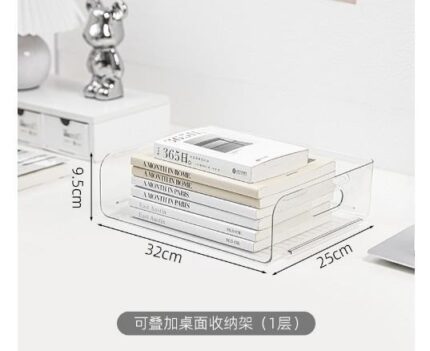 PET Transparent Desktop File Organizer