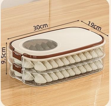 Three-tier dumpling box