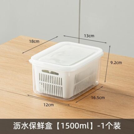 Draining Storage Box 2500ml Large