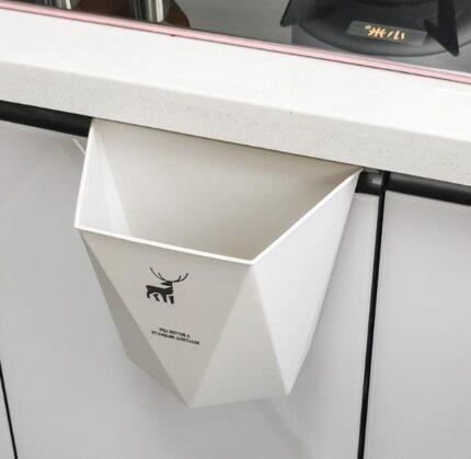 Wall-mounted trash can