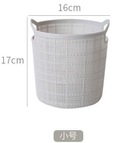 Small burlap laundry basket