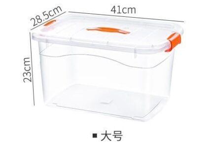 Transparent tote box