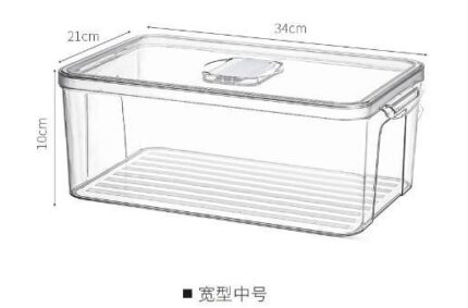 Medium Wide PET Refrigerator Storage Box